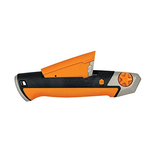 Estilete Fiskars 770220-1001 Pro, lâmina segmentada, 25 mm, laranja/preto