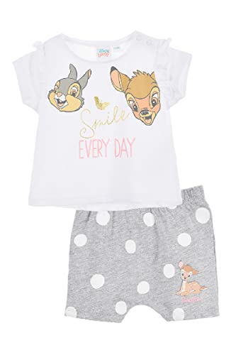 Disney Bambi Conjunto Bebé Niña, Conjunto Dos Piezas con Cierres A Presión, Pijama Bebés,...