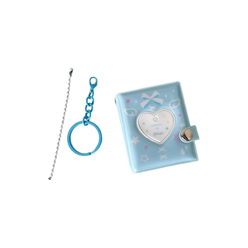 甘いパターンPVCカードホルダー耐久性学生フォトアルバムコレクターファンのためのコンパクトストレージブック