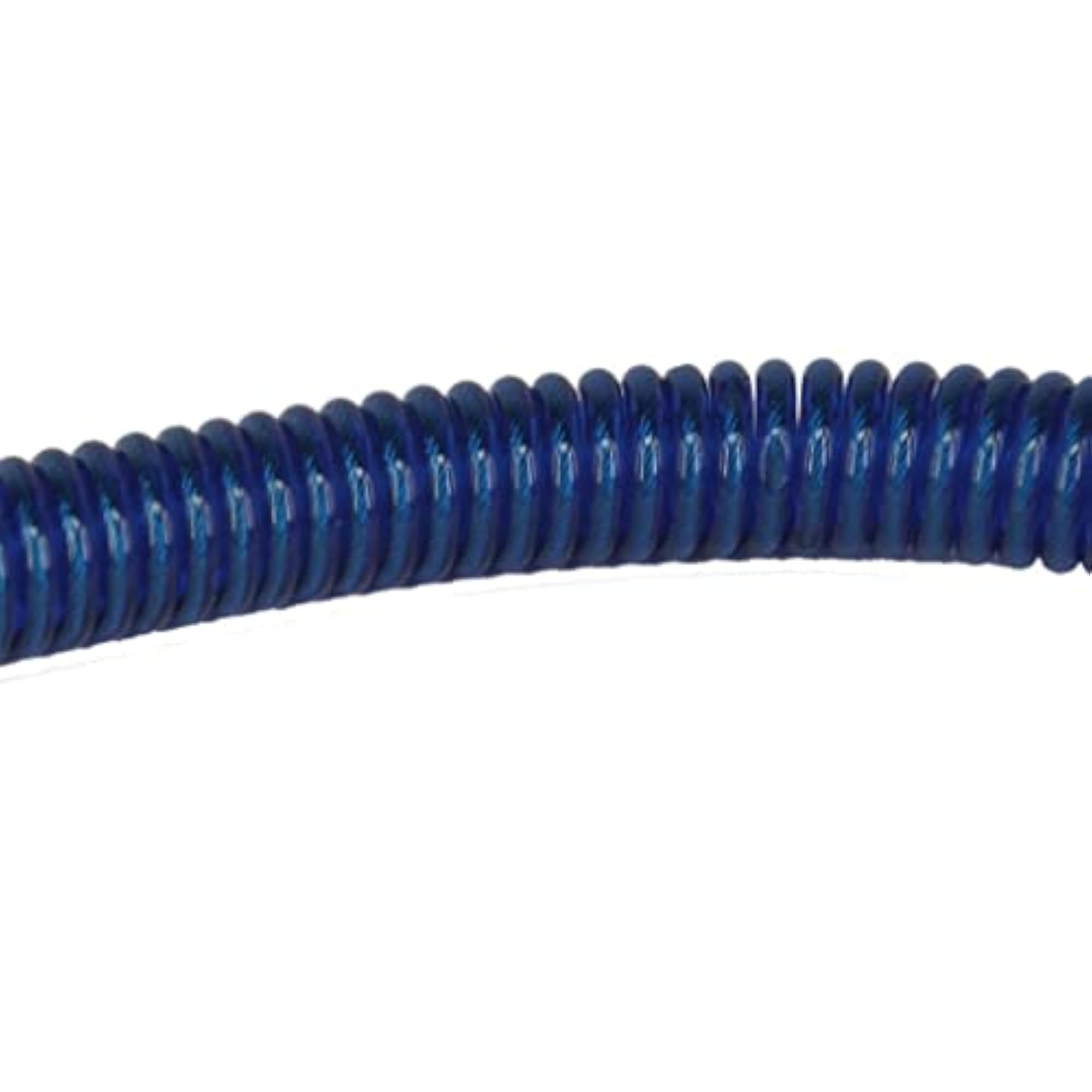 20xRetractable Coiled Fishing Lanyard Steel Wire Pier Rope Tether Blue