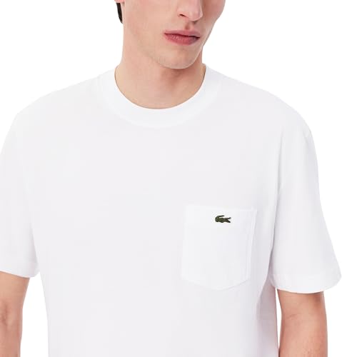 Image of Lacoste Men's Cotton T-shirt with Breast Pocket