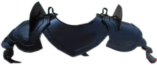 NauticalMart Medieval gothic pauldrons Upper arm & shoulder Armour steel spalders Standard Black