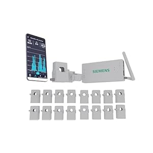 SIEMENS Inhab Smart Home Energy Monitor with 16-50Amp Circuit Level Sensors and 2-200Amp Main Sensors for Real Time Electricity Monitoring and Metering