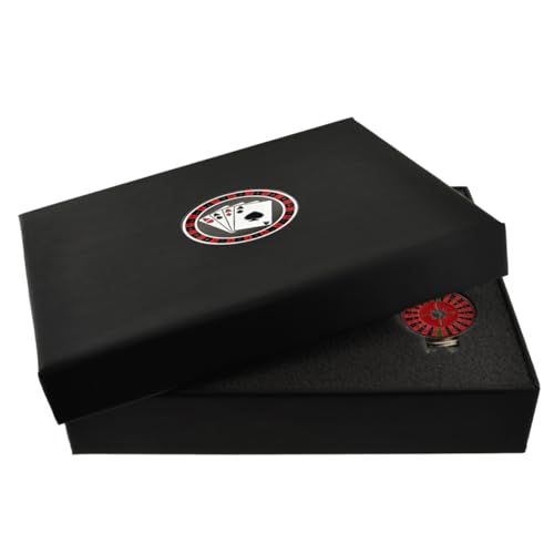 Image of PinMart's Golf Essentials Gift Set - Golf Divot Tool, Hat Clip, Magnetic Ball Markers, Large Ball Marker with Presentation Box - Gifts and Accessories for Men and Women