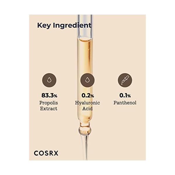 COSRX Propolis Ampoule, Glow Boosting Serum for Face with 73.5