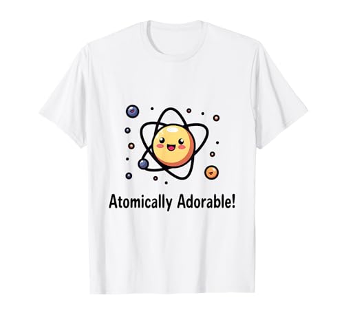 Dessin animé mignon avec des particules en orbite T-Shirt