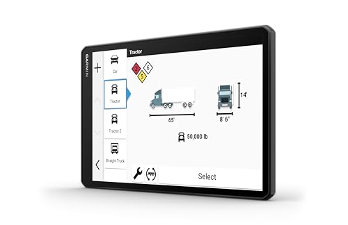 Image of Garmin dēzl OTR1020, Extra-Large High-Res 10 inch GPS Truck Navigator, Custom Truck Routing, Satellite Imagery, Wind Speed, Community-Shared Loading Docks, Dual-Orientation Display, Renewed