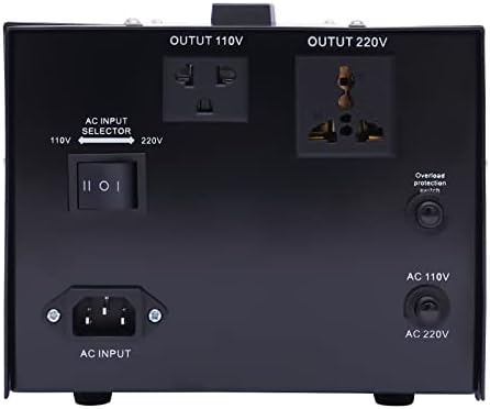 Step UP/Down Transformer 220v to 110v, 1000W Voltage Converter 220 to 110 120v to 240V Heavy Duty Power Transformer Automatic Voltage Regulator Stabilizer Circuit Breaker Protection