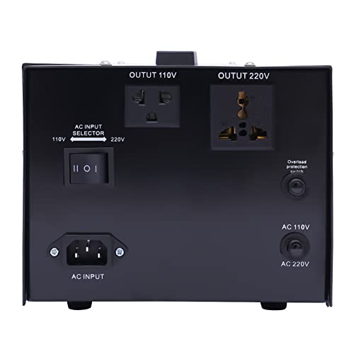 Step UP/Down Transformer 220v to 110v, 1000W Voltage Converter 220 to 110 120v to 240V Heavy Duty Power Transformer Automatic Voltage Regulator Stabilizer Circuit Breaker Protection