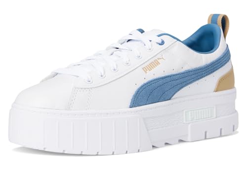 Image of PUMA Womens Mayze Flawless Lace Up Platform Sneakers Shoes Casual