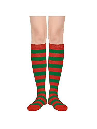 Image of Century Star Knee High Socks for Women Long Tube Socks with Stripes | Soft, Skin Friendly And Stretchy, Vibrant Colors Perfect For Daily Wear, Sports, Halloween And Christmas