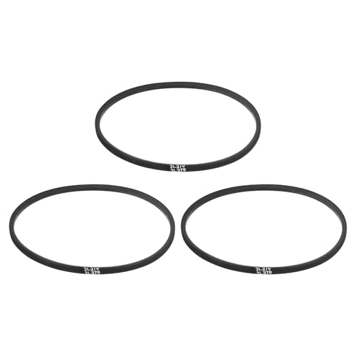 uxcell 3 Pcs 3L270 Classic Wrapped Rubber V-Belt, 27"(686mm) Outside Circumference, 3L Profile V Belt 3/8" Width 7/32" Height