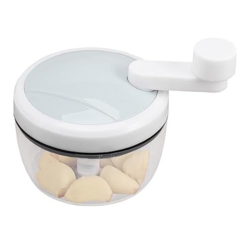 Zerkleinerer mit Kurbel – Kompaktes Knoblauch- und Gemüsezerkleinerer, manuelles Werkzeug für Lebensmittel, Zerkleinerer für den Heimgebrauch | Mini-Küchenmaschine für Knoblauch und Zwiebel, tragbarer