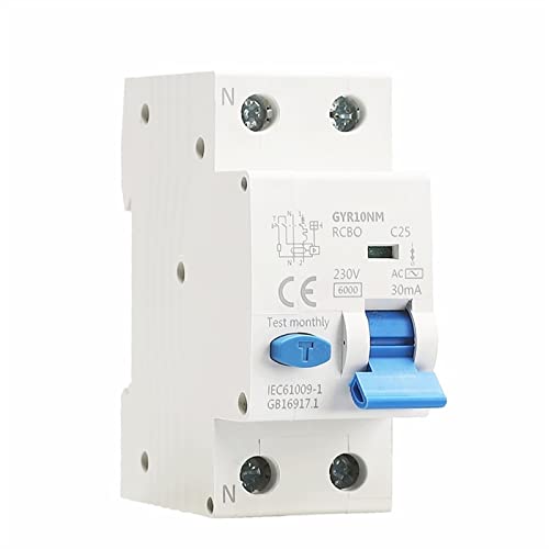 RCBO disjoncteur différentiel 25A pour sécuriser l'installation électrique de la cuisine