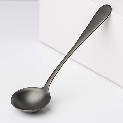 AKIRAKOKI True Titanium Coffee Cupping Spoon Professional Exploring Various Origins, Refining Coffee Roast Profile (black)