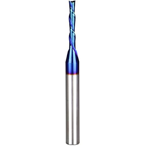 Spiral CNC Router Bits 1/8" Cutting Dia 1/4" Shank DownCut Endmill