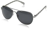 Women's Polarized Aviator Sunglasses Aztec Tribal Free White VOX Microfiber Bag