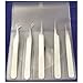 Microdissection Forceps Set with 5 fine point Forceps
