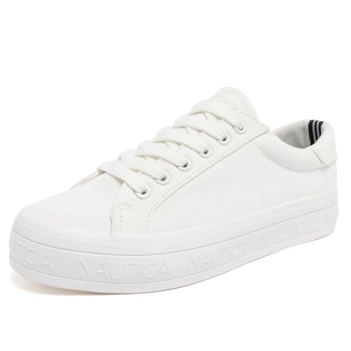 Nautica Women's Platform Vegan Leather Sneakers