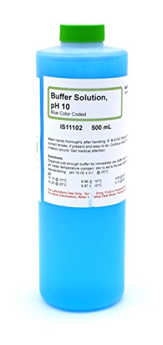 10.00 pH Standard Buffer Solution, Blue, 500mL - The Curated Chemical Collection