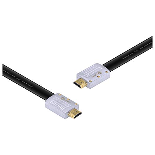 CABO HDMI 2.0 4K ULTRA HD 3D CONEXÃO ETHERNET FLAT COM CONECTOR DESMONTÁVEL 10m - H20FL-10, Vinik, 2