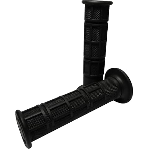 5A Tokyo 7/8" 1" Set Motorcycle Handlebar Grips Anti-Slip Universal Grips for ATV Thumb Throttles Ebike Dirt Pit Bicycle Harley Honda Triumph Yamaha Kawasaki Comfort Durable Hand Grips (Black) Cover