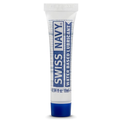 Image of Swiss Navy Premium Water-Based Lubricant - 0.34 oz | Lubricating Gel for Men, Women & Couples - Toy Safe - Non-Staining Formula - Compatible with Latex & Condoms