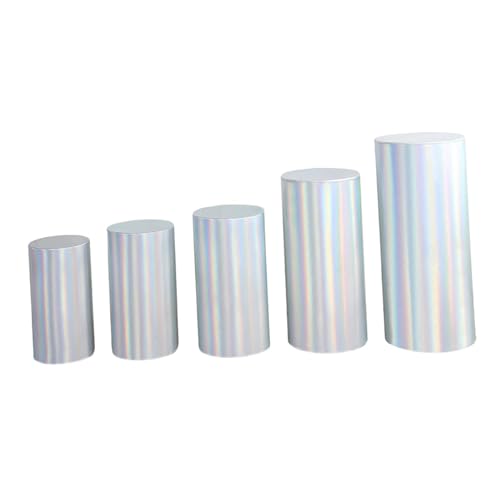 Couvertures de socle cylindriques pour masquer vos supports usés avec éclat argent