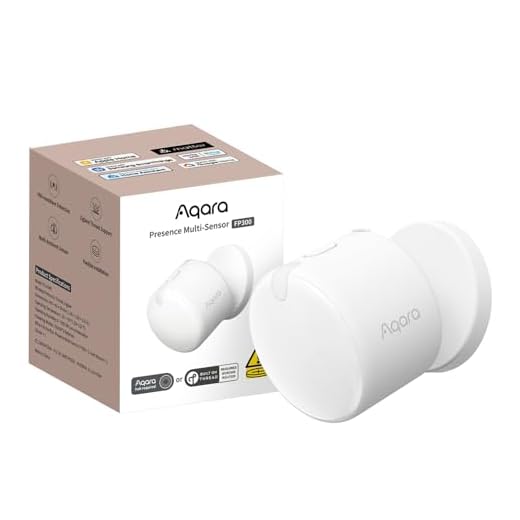 Aqara Präsenzsensor FP300 Drahtloser 5-in-1-Bewegungsmelder mit mmWave, PIR, Licht, Temperatur- & Feuchtigkeitserkennung, Thread & Zigbee, Kompatibel mit HomeKit, Home Assistant, Alexa, Google Home