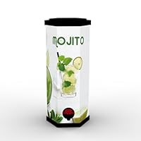 CHAPEAU Mojito Bag in Box, sechseckig, 3 l, für Cocktails, 15 % Vol, mit Hahn, ideal für Partys, Bars und Events