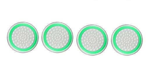 Tobo Protective Silicone Thumb Grip Joystick Grip caps Compatible with PS4 / 3,X-Box 360 / X-Box one Game Controllers. [2 Pair / 4 Pcs] (White & Green)(TD-323GA)