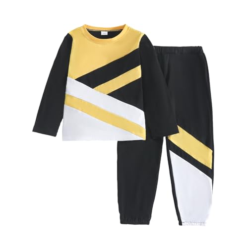 Image of Boy Clothes Plant Camouflage Pants LA Letter Print Top Sweatsuit Fall Boys Outfits Set