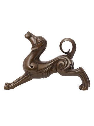 Chien en cuivre pur artisanat de fortune luxe décoration maison