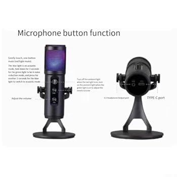 micページ ZX-776 Professional USB Condenser Microphone for PC, Podcast