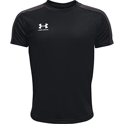 T-shirt d'entraînement sport garçon Under Armour Challenger noir XS haut football junior