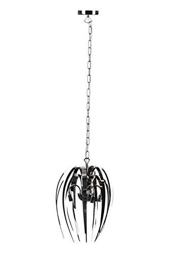 Lumière Pendante Chromé Mondo suspension 120x26cm salon
