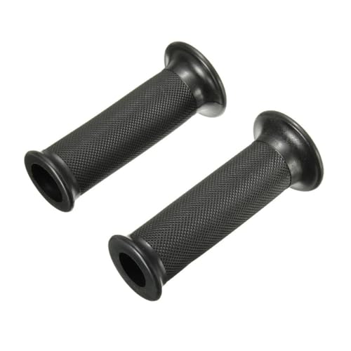 Poignées guidon moto 22mm caoutchouc noir universel 7/8 pouces vintage