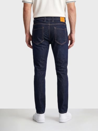 Image of THE INDIAN GARAGE CO Men Slim Fit Solid Mid-Rise Jeans
