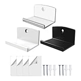 Vinylscheibenständer, 4 Stück, Wandhalterung für Acryl, 3,5 cm, unsichtbare schwebende Wandhalterung, Installation ohne Bohren, geeignet für 1 LP- und 2-Liter-Discs