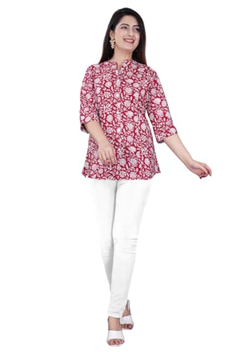 Image of FebQ Printed Shirt Style Top for Women