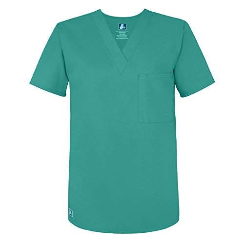 Adar Uniforms Uniformes Médicaux Unisexe Col V Tunique 1 Poche hôpital Haut Blouse pour Infirmière - 6011 Couleur: Sug | Taille: 5X