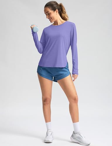 Image of Women's Sun Shirts UPF 50+ Long Sleeve UV Protection Shirt Lightweight Quick Dry Workout Hiking Tops for Women