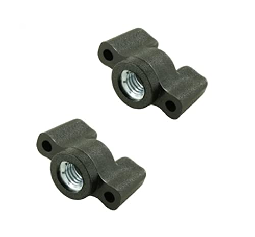 made in Germany cyclingcolors 2x dado testa farfalla M4 M5 M6 plastica nero zigrinato dadi acciaio (M6)