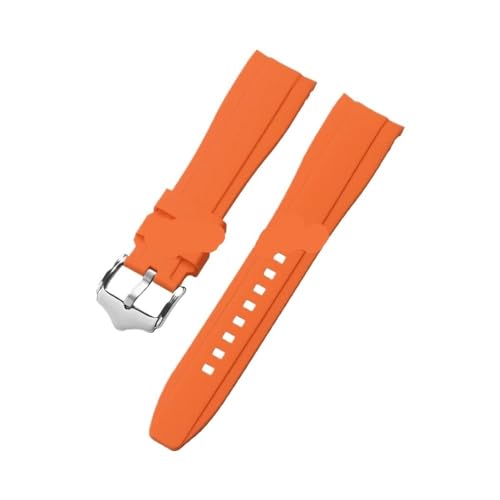 [SRMVRNKNNK] �J�[�u�G���h�̃��o�[�E�H�b�`�X�g���b�v�B�X�E�H�b�`�ɓK���B�I���K20mm 22mm���j�o�[�T�����X�g�o���h�ɓK���B(Orange,20mm)