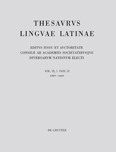 Thesaurus Linguae Latinae (9)