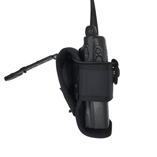 Hero’s Pride Ballistic Tac MOLLE Universal Radio Holder – Fits Most Radios – MOLLE & Belt Compatible, Molded Tactical Case – Durable 1680 Denier for Law Enforcement & First Responders