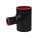 RIAYOOE T-Piece Silicone Hose, 3-Way for BOV Coupler Blow Off Valve Tube Adapter, ID=2.5