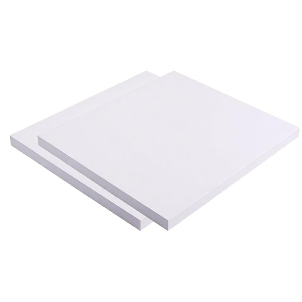 2 Stück 200 x 300 mm PTFE-Teflonplatte, 0,5–3 mm dick, for die Herstellung von Dichtungen und industrielle DIY-Projekte(200x300x3mm)