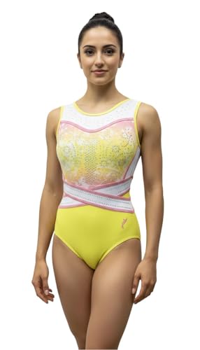 Image of IKAANYA Girls /Women Sleeveless Leotard - Ideal for Gymnastics, Dance, Yoga, Acrobatics or Performance (Toddlers, Kids, Adults)