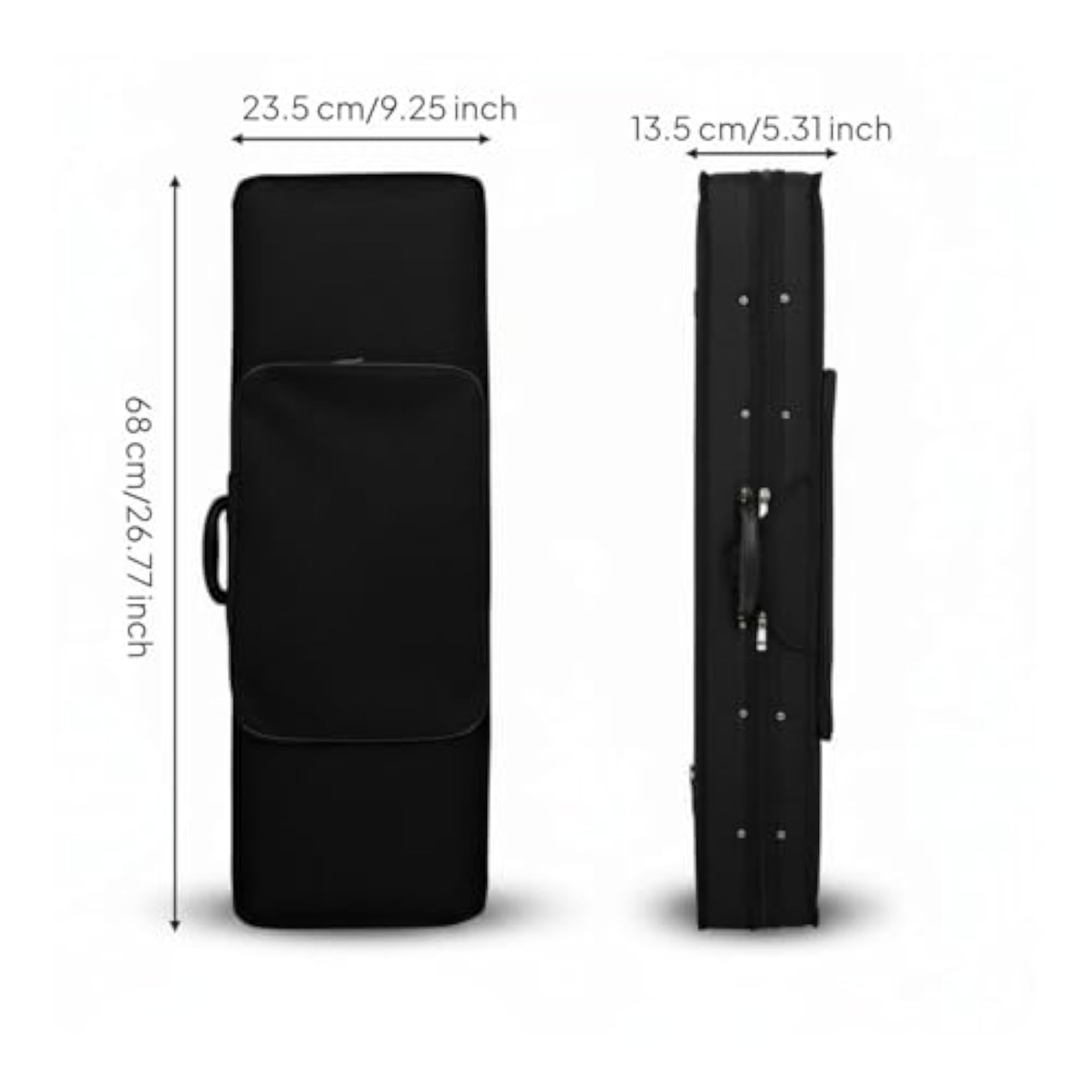 Portable 4/4 Violin Case with Double Shoulder Straps